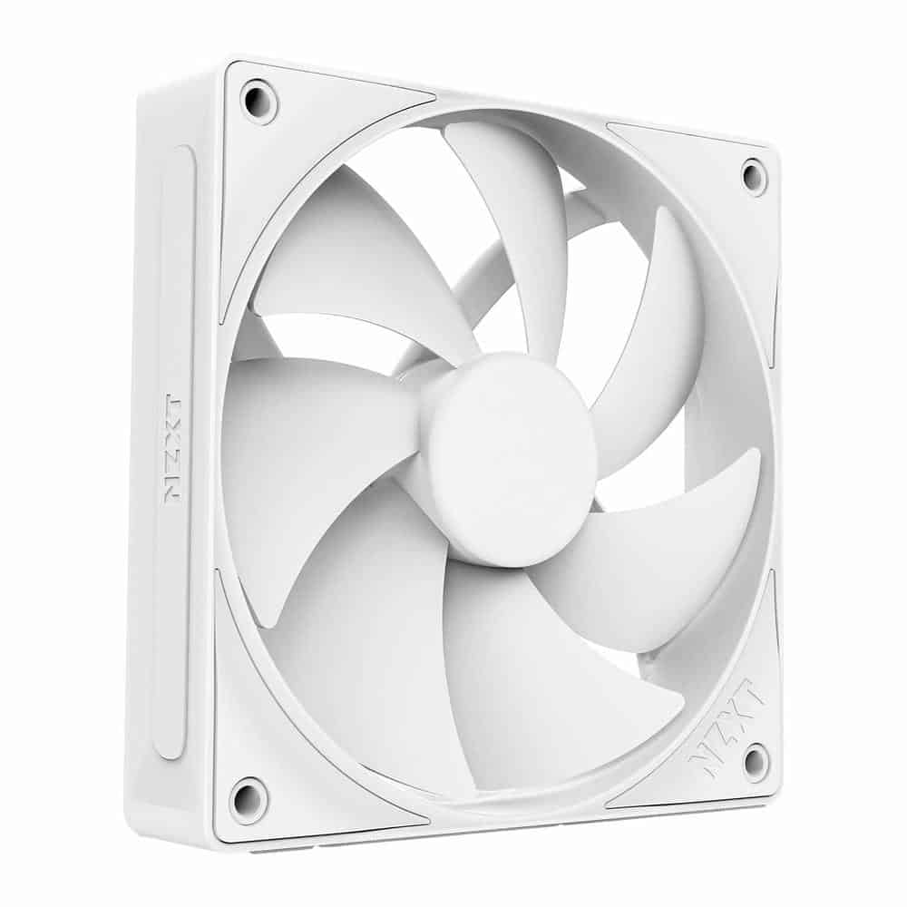 NZXT F120P V2 White Static Pressure Single 120mm PWM Fan